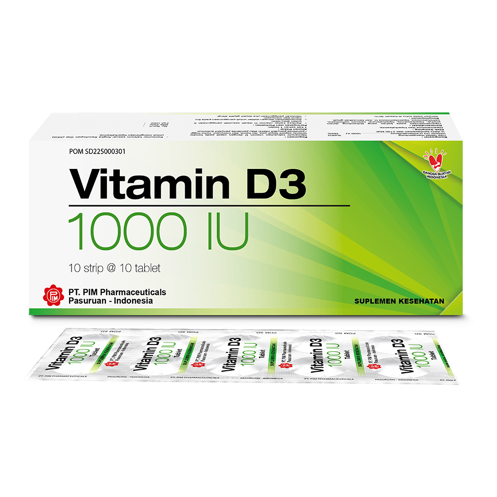 VITAMIN D3 1000 IU STRIPS PIM Pharmaceuticals