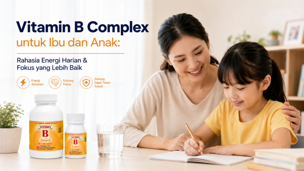 Vitamin B Complex untuk Ibu dan Anak: Rahasia Energi Harian & Fokus yang Lebih Baik